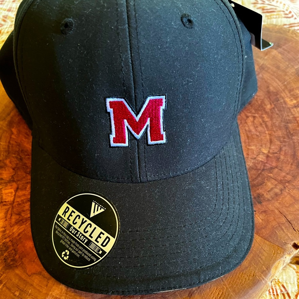 Black Level Wear UMass  Cap with UMass Amherst Logo on back
